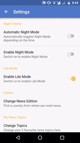 android night mode theme change